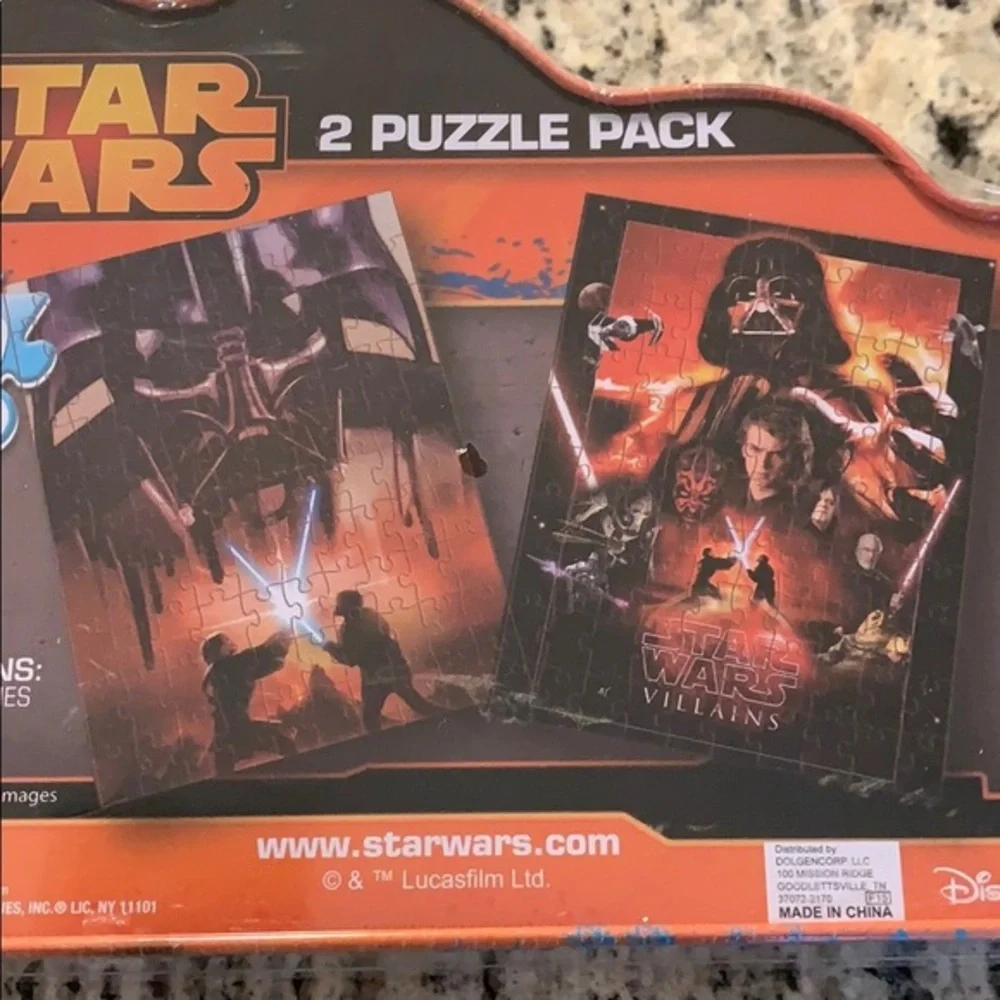 Star Wars Villains 2 15 x 11 Jigsaw Puzzle Pack Metal Tin Ages 5+ New
